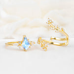 SR17091 Moonstone Ring - Additional view