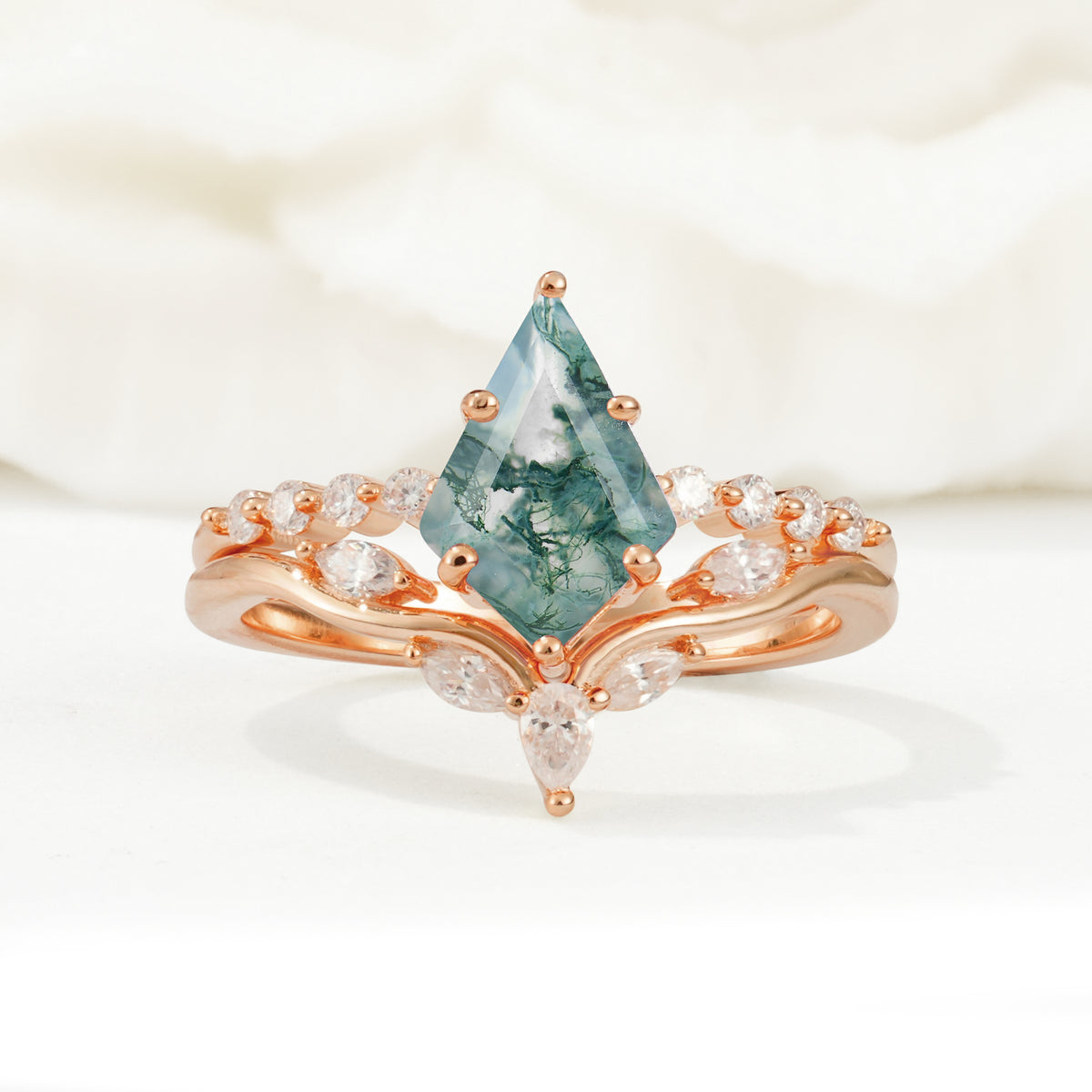 SR17094 Moss Agate Ring - Additional view