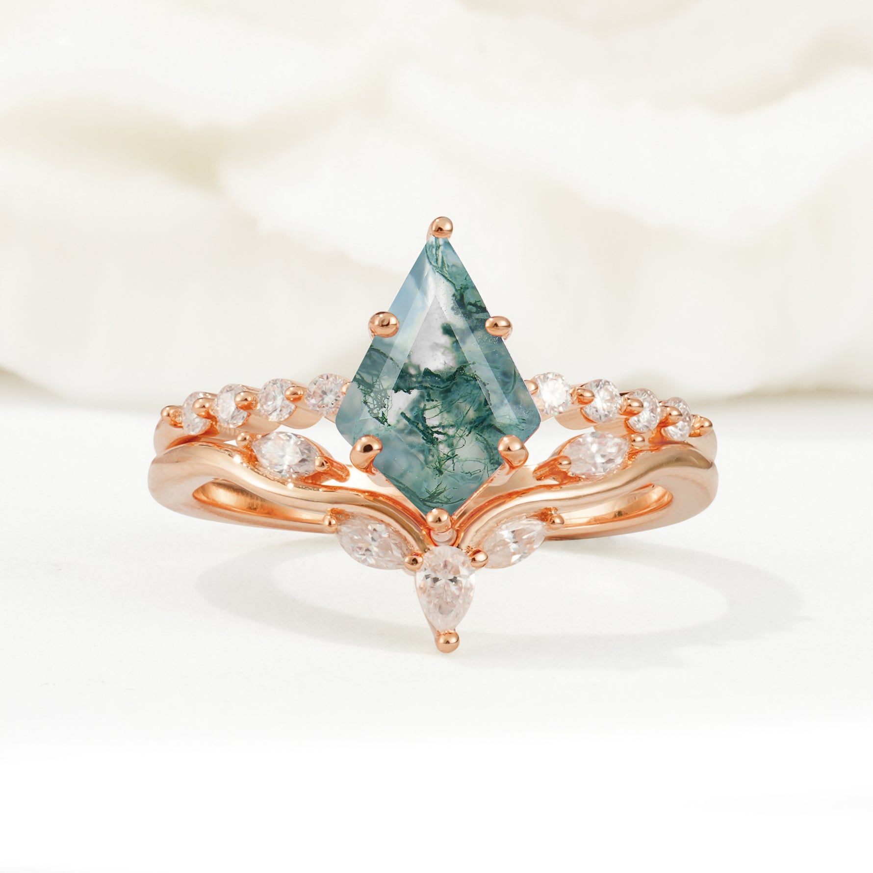 SR17094 Moss Agate Ring - Additional view