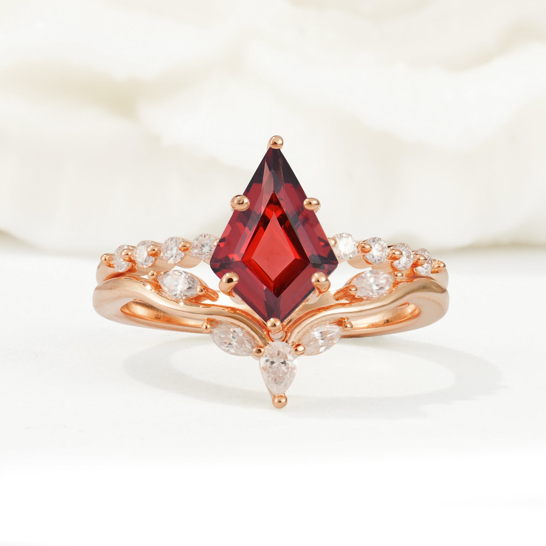 SR17094 Garnet Ring - Additional view