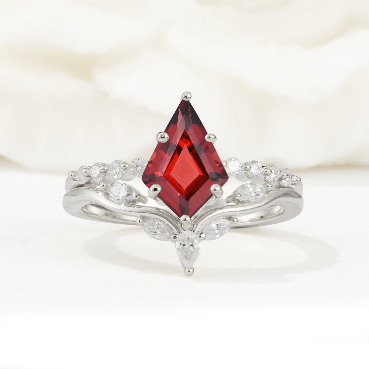 SR17094 Garnet Ring - Additional view