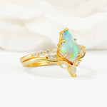SR17094 Fire Opal Ring - Rose-Gold