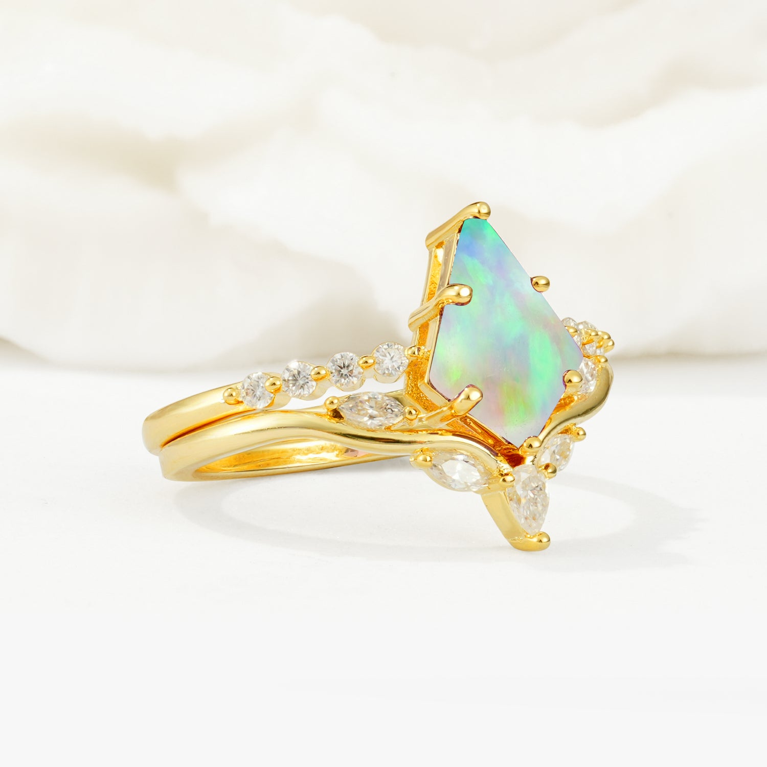 SR17094 Fire Opal Ring - Rose-Gold