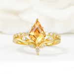 SR17094 Citrine Ring - Yellow-Gold