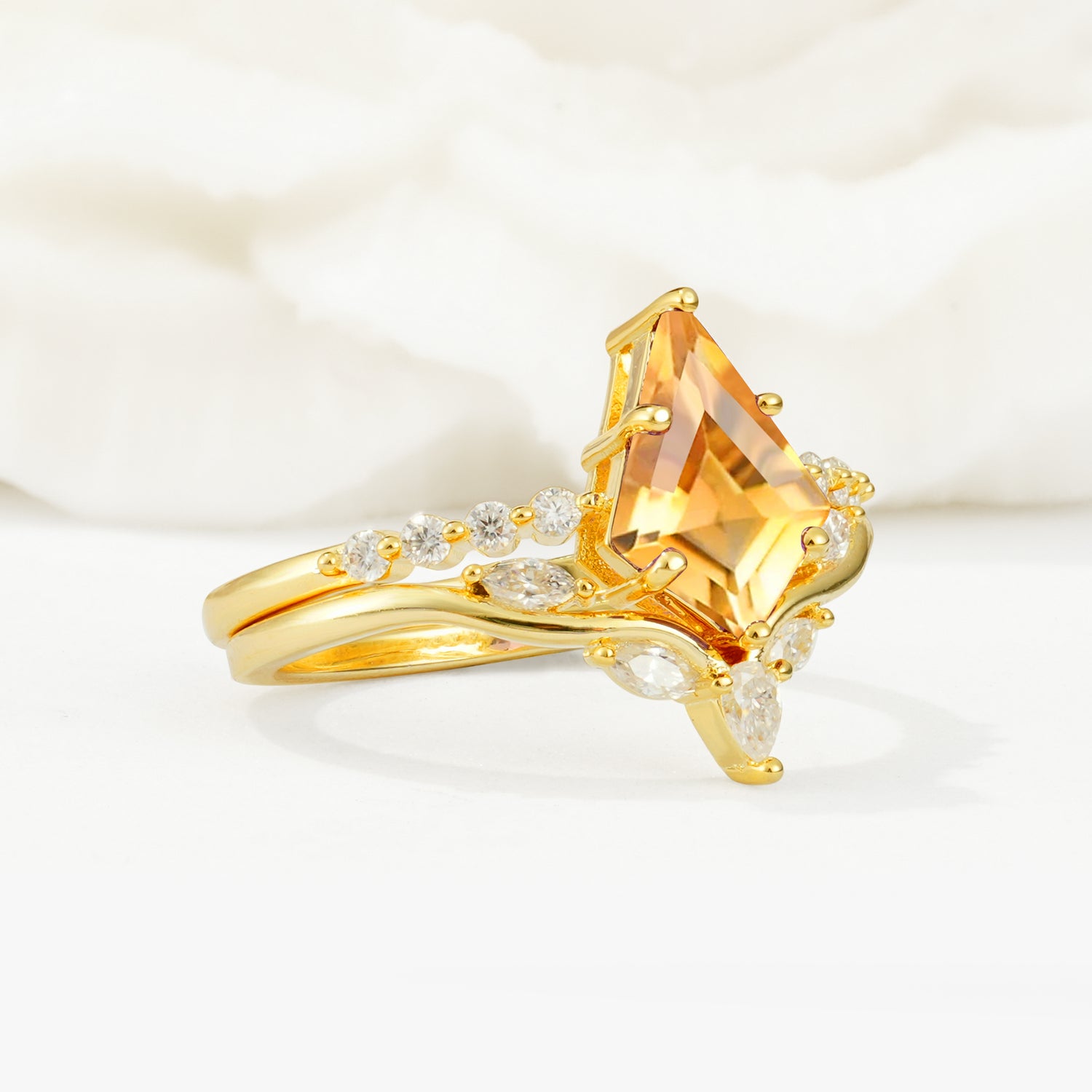 SR17094 Citrine Ring - Rose-Gold