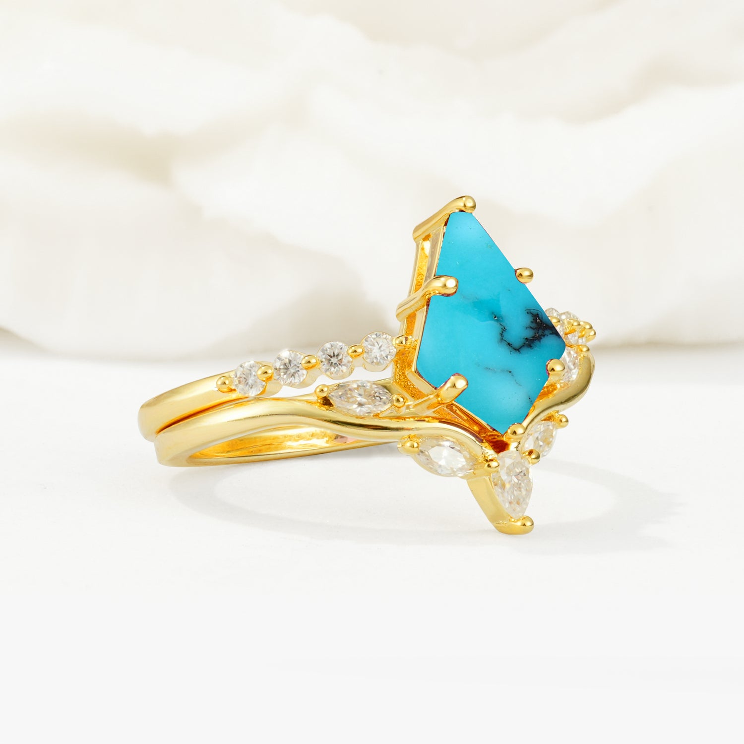 SR17094 Turquoise Ring - Rose-Gold