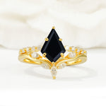 SR17094 Black Onyx Ring - Yellow-Gold