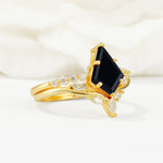 SR17094 Black Onyx Ring - Rose-Gold