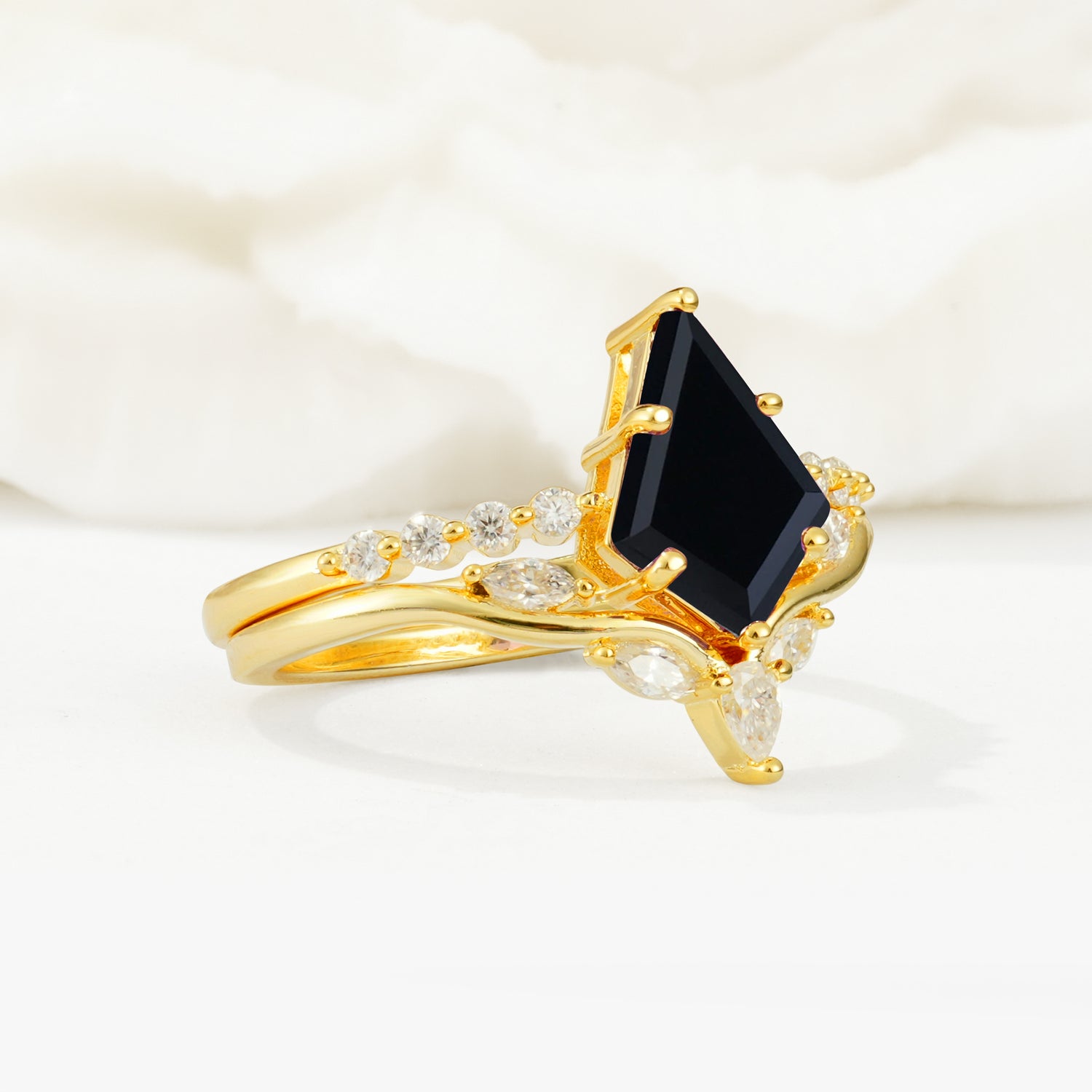 SR17094 Black Onyx Ring - Rose-Gold