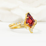 SR17094 Garnet Ring - Rose-Gold