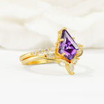 SR17094 Amethyst Ring - Rose-Gold