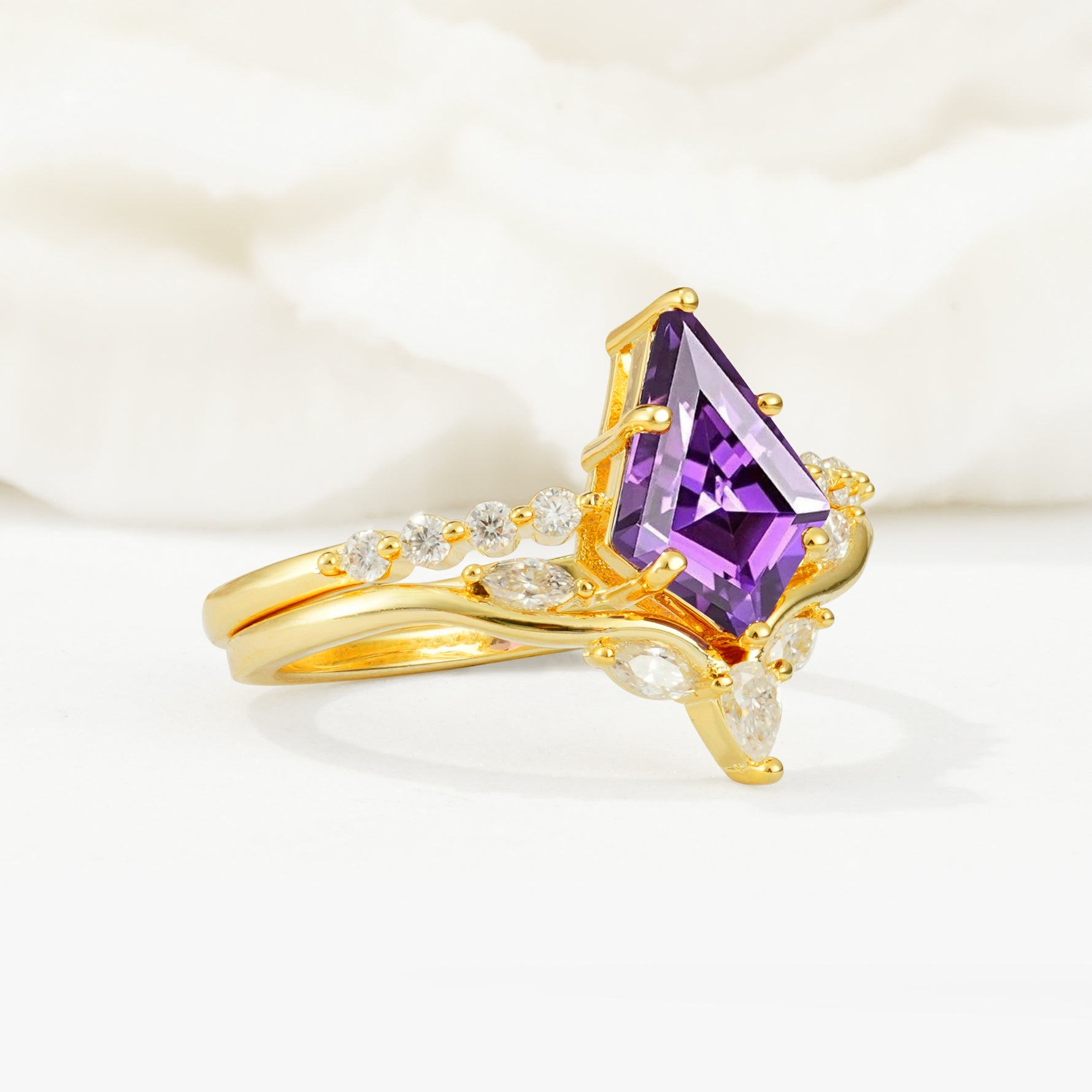 SR17094 Amethyst Ring - Rose-Gold
