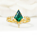 SR17094 Emerald Ring - Yellow-Gold