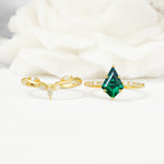 SR17094 Emerald Ring - White-Gold