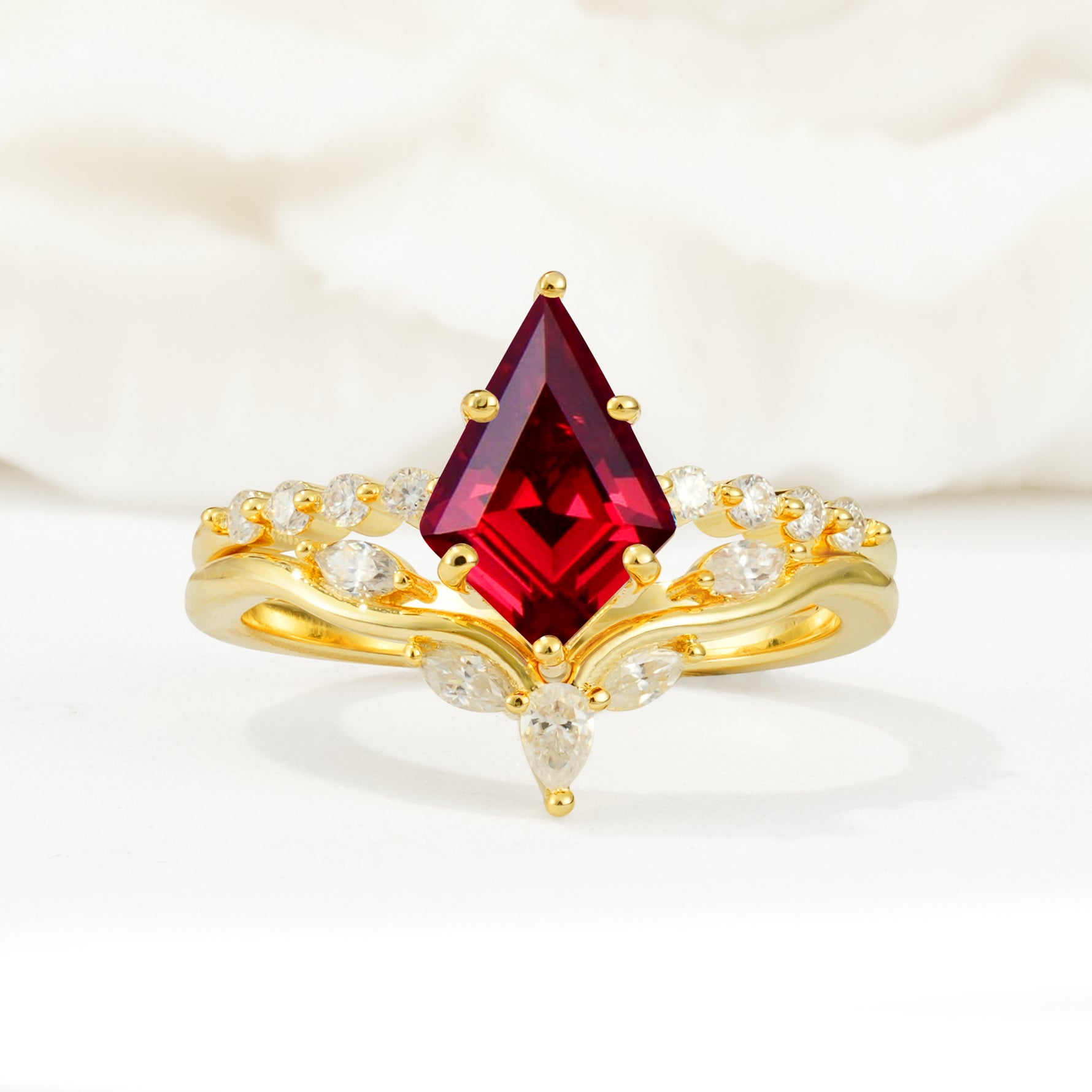 SR17094 Ruby Ring - Yellow-Gold
