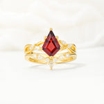 SR17097 Garnet Ring - Additional view
