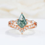 SR17101 Moss Agate Ring - Additional view