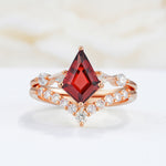 SR17101 Garnet Ring - Additional view