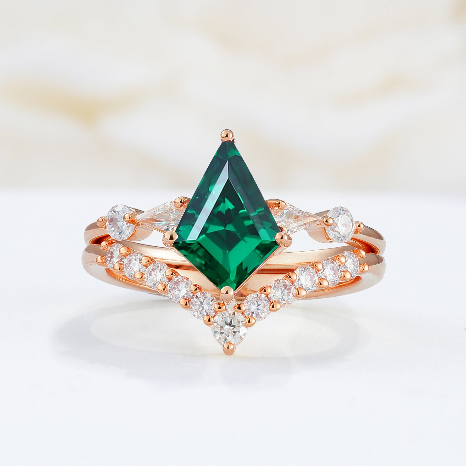SR17101 Emerald Ring - Additional view