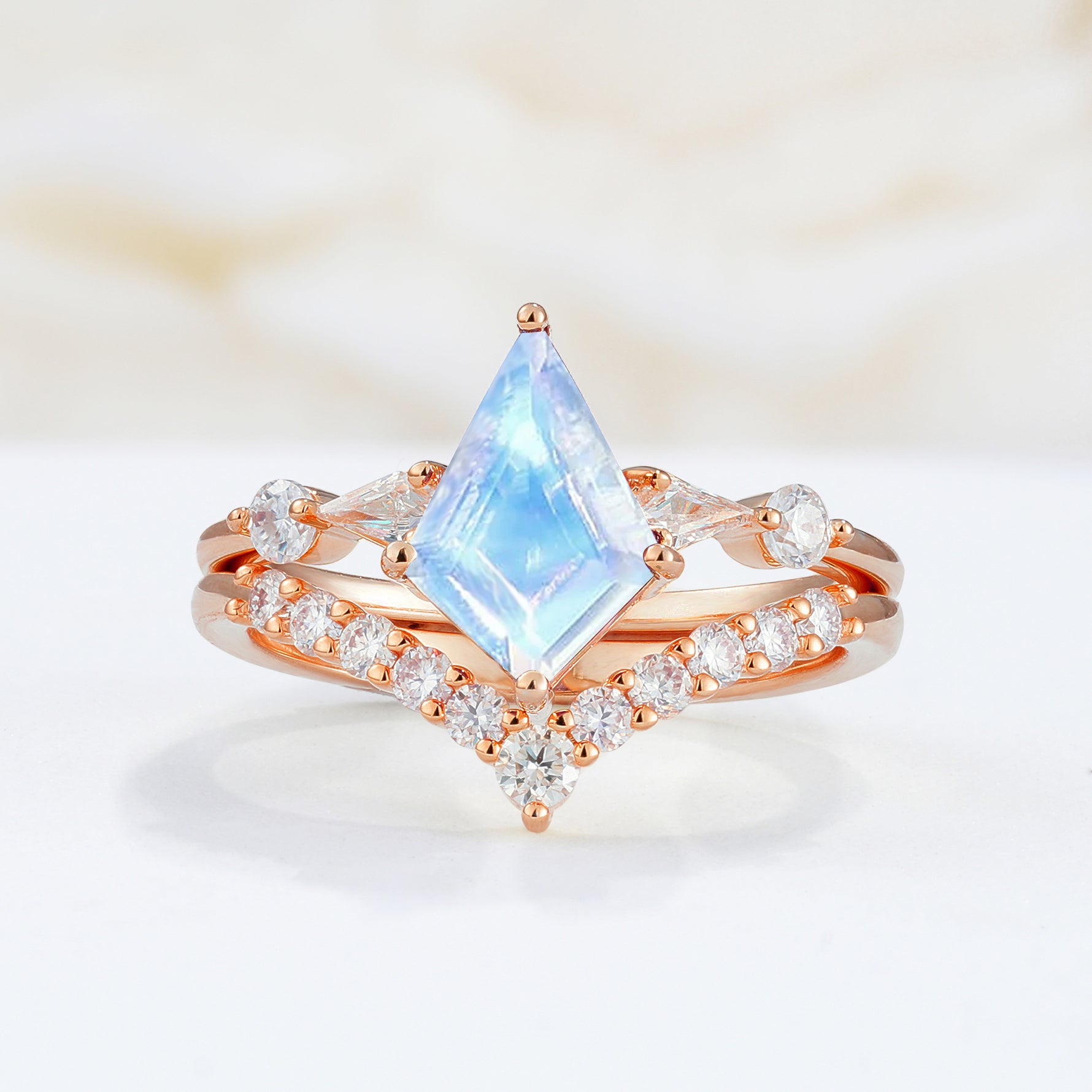 SR17101 Moonstone Ring - Additional view