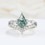 SR17101 Moss Agate Ring - Additional view