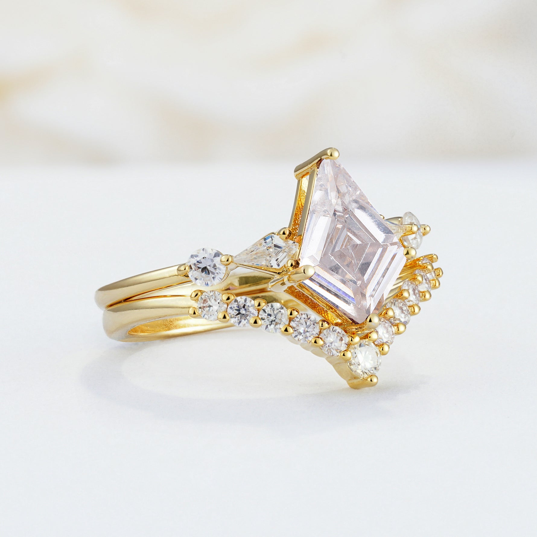 SR17101 Moissanite Ring - White-Gold
