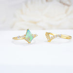 SR17101 Fire Opal Ring - Rose-Gold