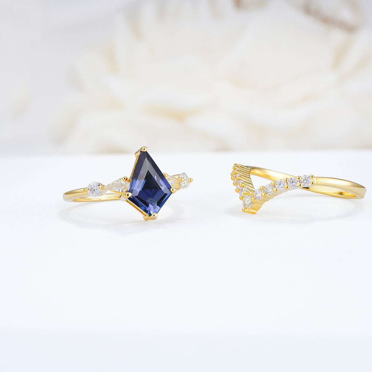 SR17101 Tanzanite Ring - Rose-Gold