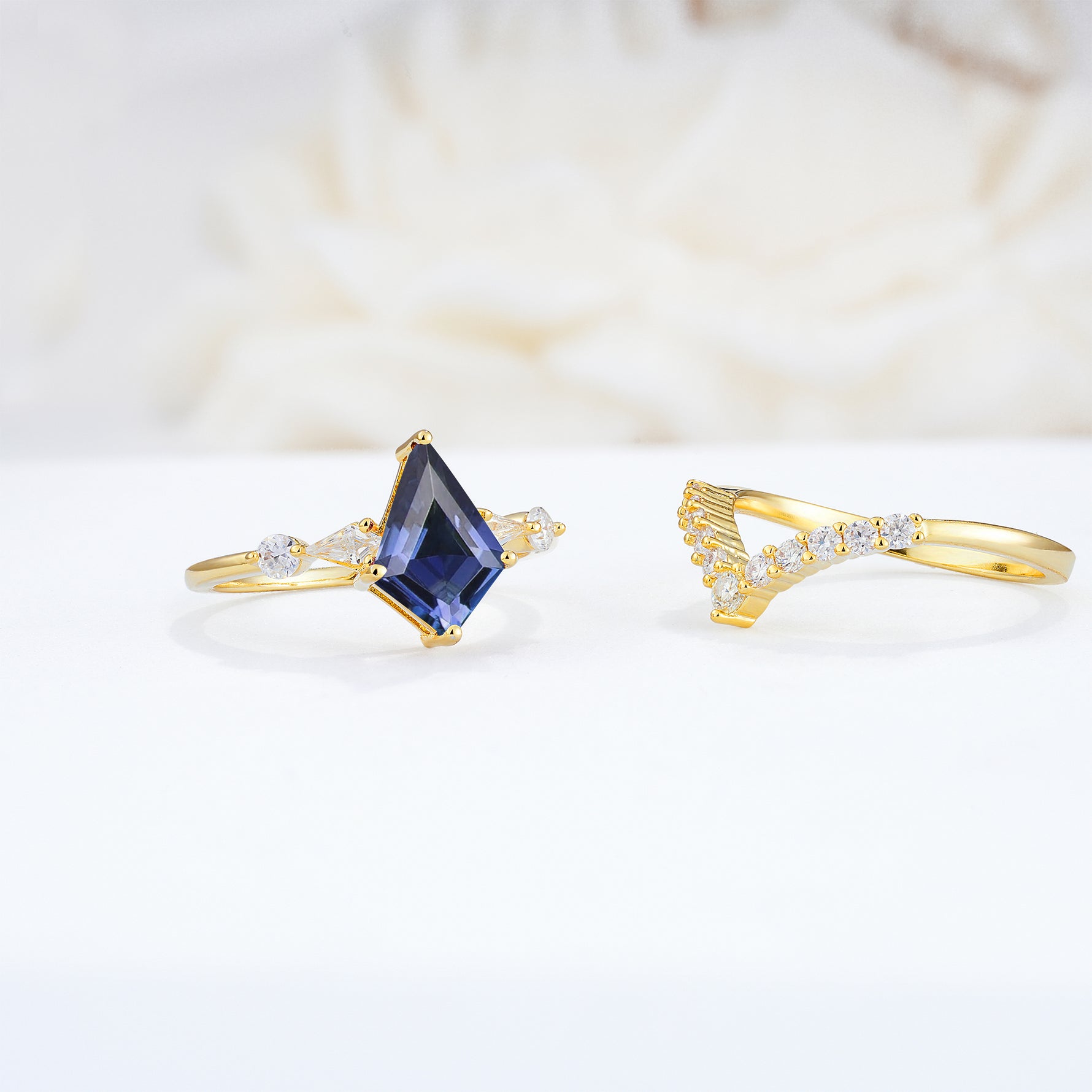 SR17101 Tanzanite Ring - Rose-Gold
