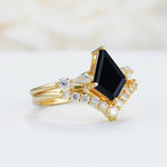 SR17101 Black Onyx Ring - White-Gold