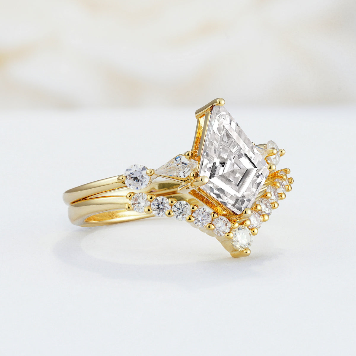 SR17101 Lab Diamond Ring - White-Gold