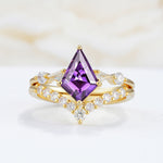 SR17101 Amethyst Ring - Yellow-Gold