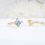 SR17101 Aquamarine Ring - Rose-Gold