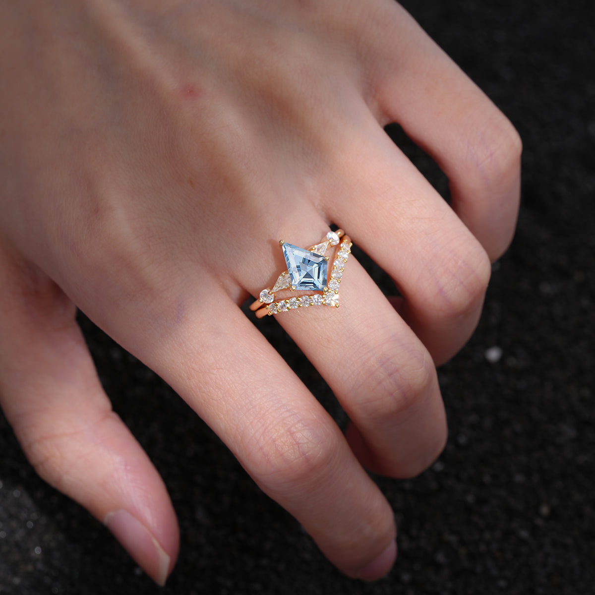 SR17101 Aquamarine Ring - Additional view