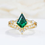 SR17101 Emerald Ring - Yellow-Gold