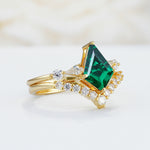 SR17101 Emerald Ring - White-Gold