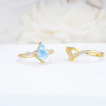 SR17101 Moonstone Ring - Rose-Gold