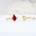 SR17101 Ruby Ring - Rose-Gold