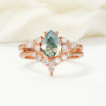 SR17103 Moss Agate Ring - Additional view