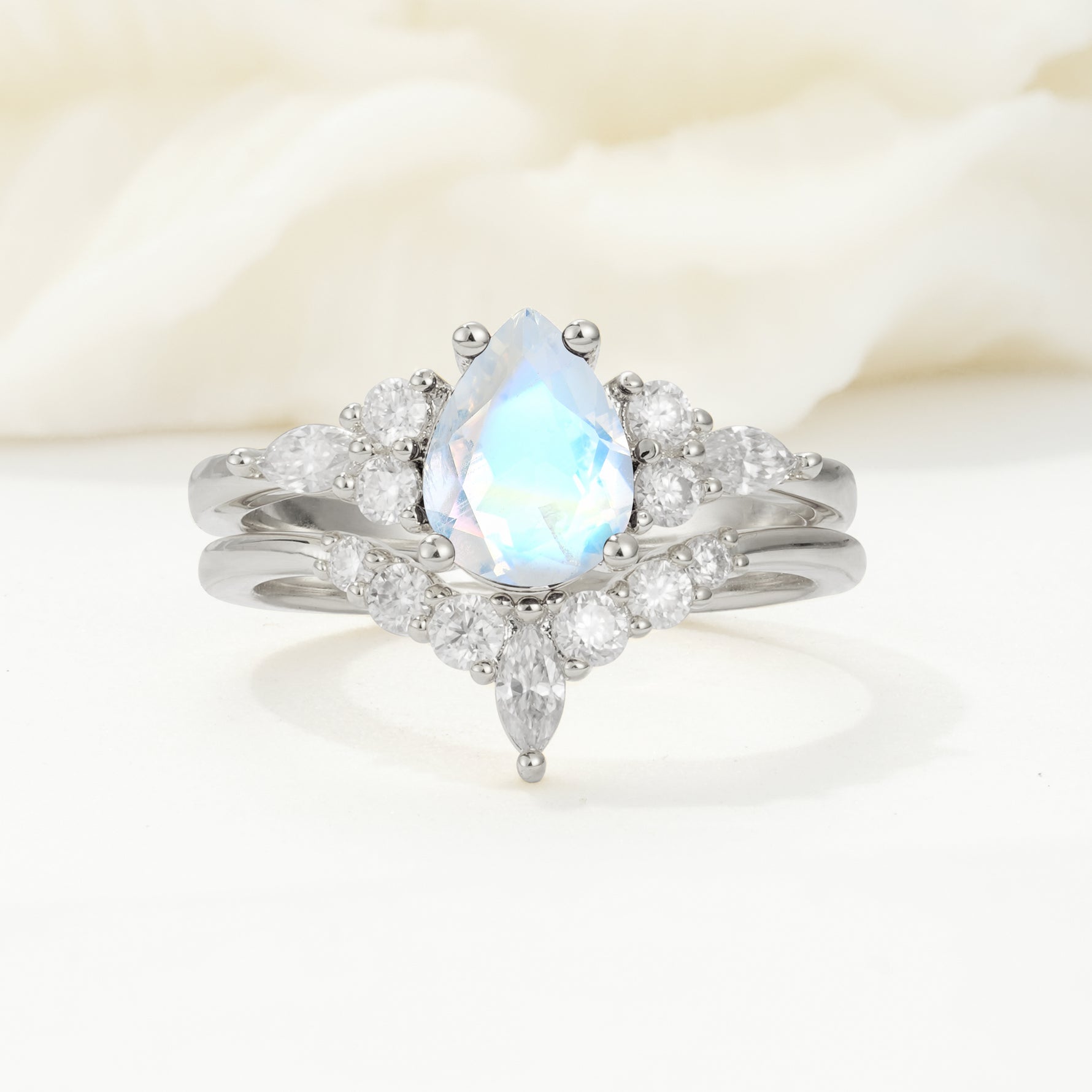 SR17103 Moonstone Ring - Additional view