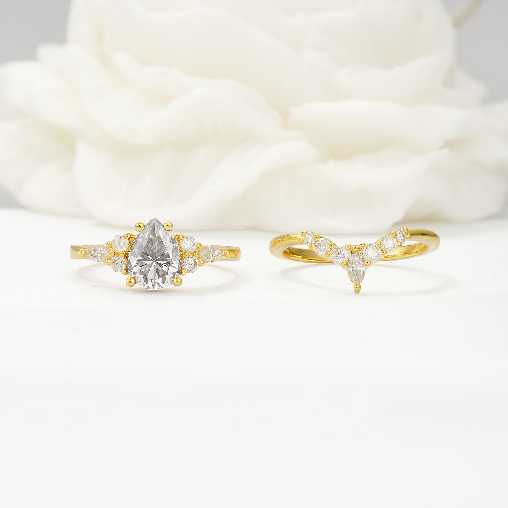 SR17103 Moissanite Ring - White-Gold
