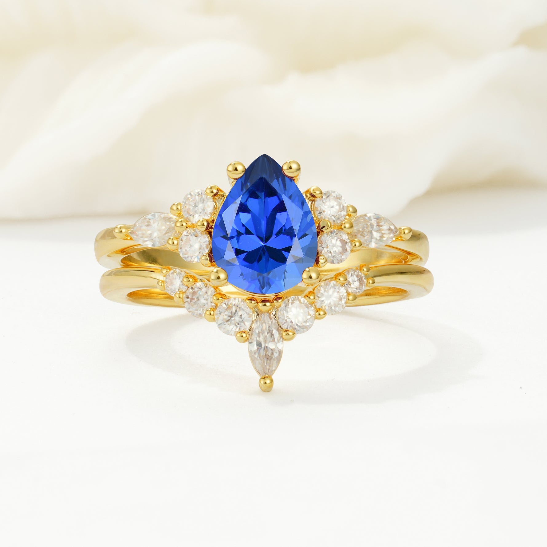 SR17103 Sapphire Ring - Yellow-Gold