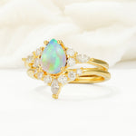 SR17103 Fire Opal Ring - Rose-Gold