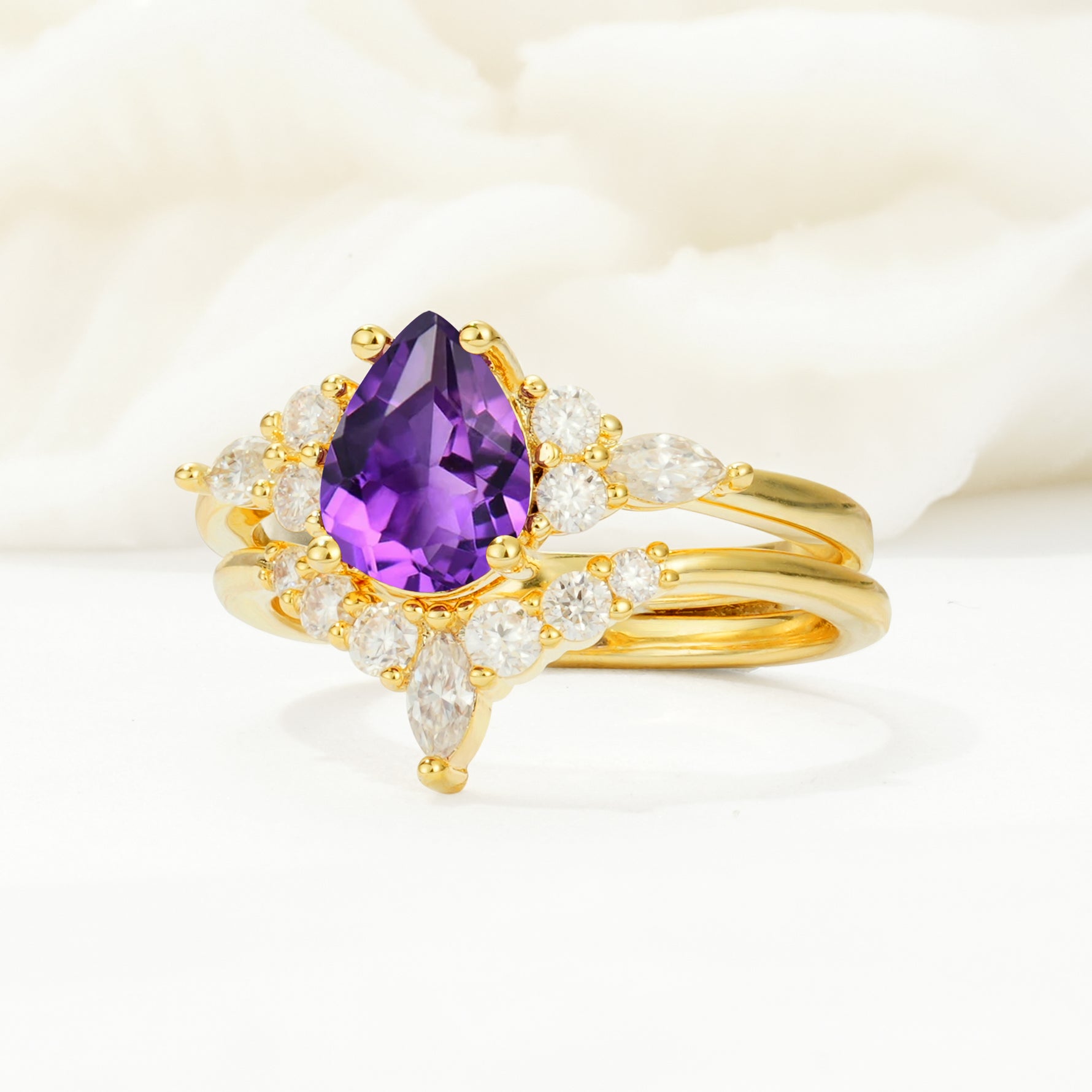 SR17103 Amethyst Ring - Rose-Gold