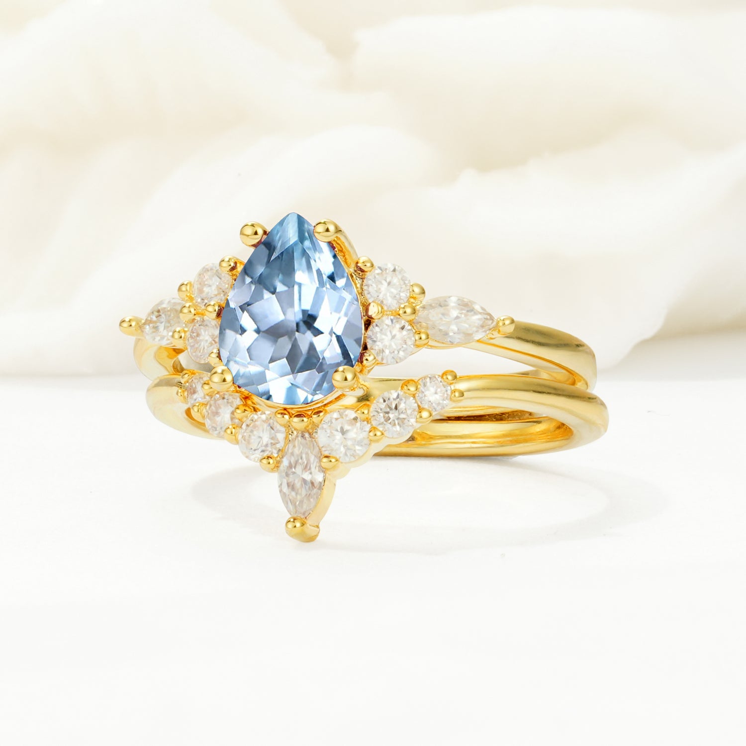 SR17103 Aquamarine Ring - Rose-Gold