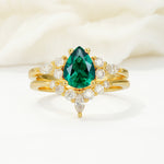 SR17103 Emerald Ring - Yellow-Gold