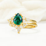 SR17103 Emerald Ring - Rose-Gold