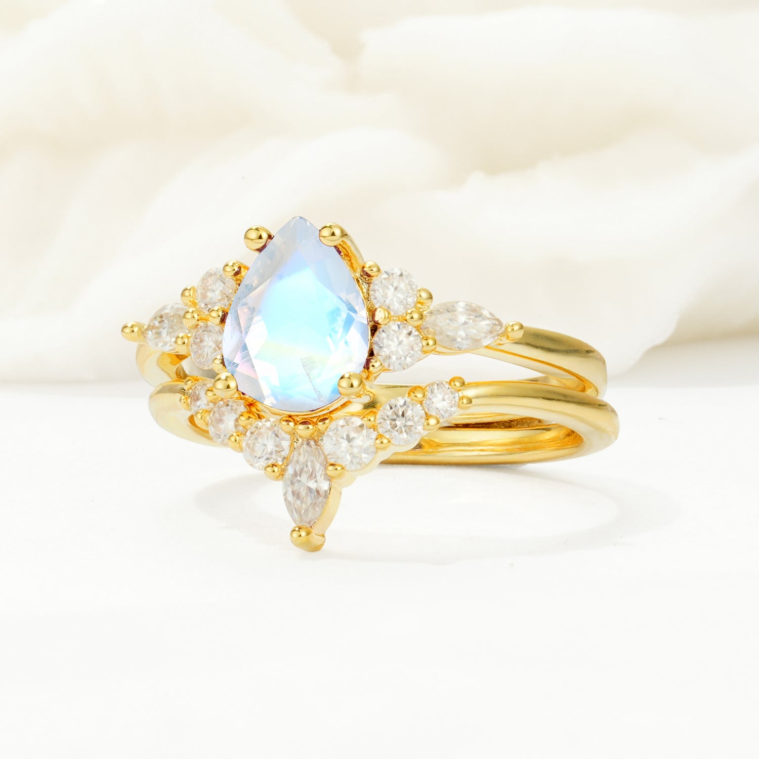 SR17103 Moonstone Ring - Rose-Gold