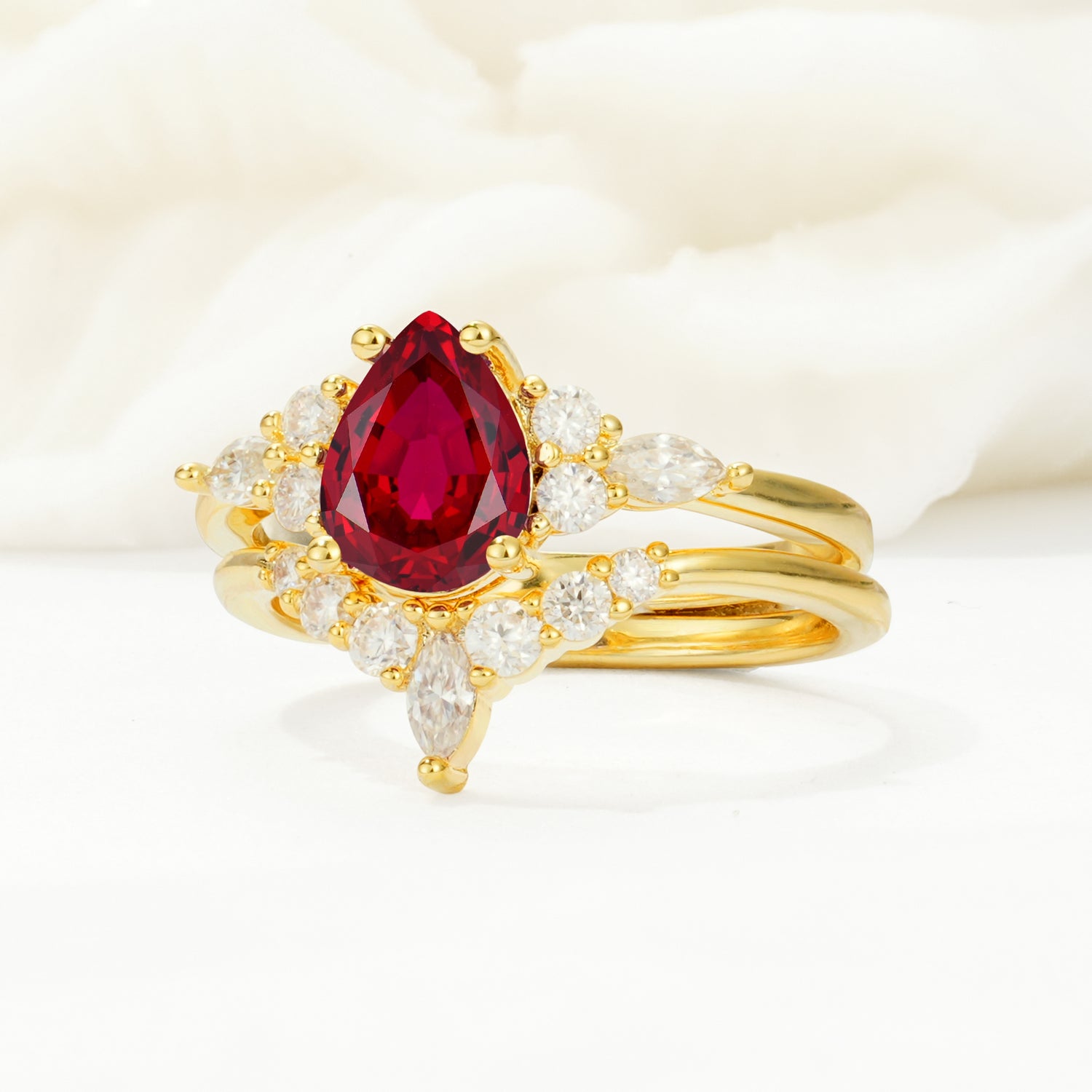 SR17103 Ruby Ring - Rose-Gold