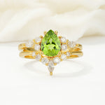 SR17103 Peridot Ring - Yellow-Gold